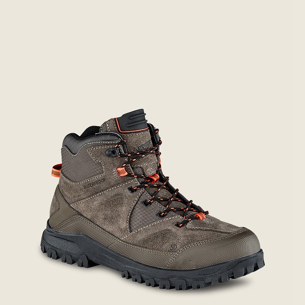 Red Wing Hiking Boots Trbo - 5-Inch Waterproof Soft Toe - Grå Brune - Herre 0875-HMCFB